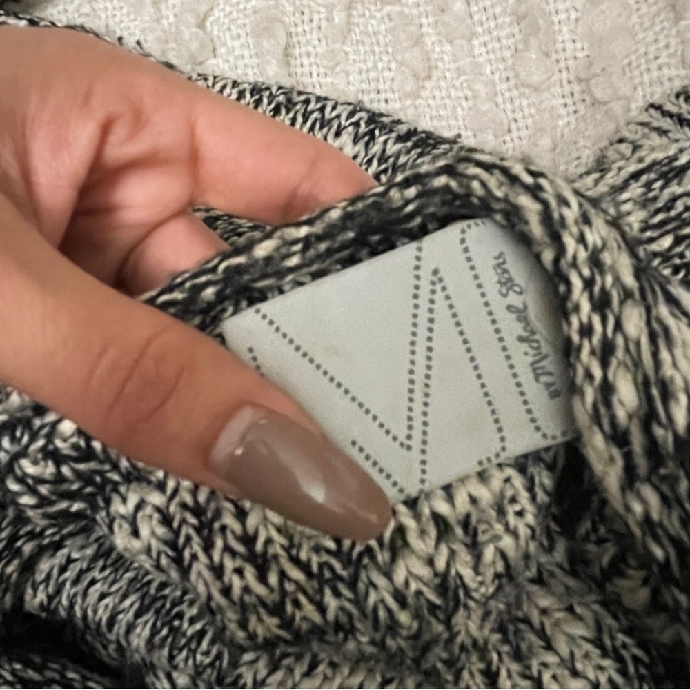 Michael Stars Marl Slit Sweater Crew Top